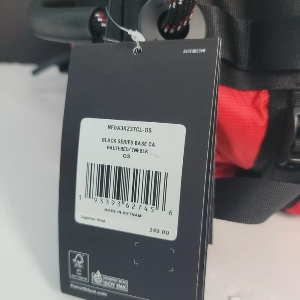 The North Face Base Camp Duffel XS  Black Series Red $248 Weekender Backpack - Picture 3 of 12